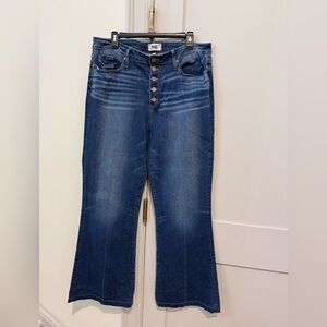PAIGE Lou Lou Button Fly Flare Jeans. Size 34. EUC.